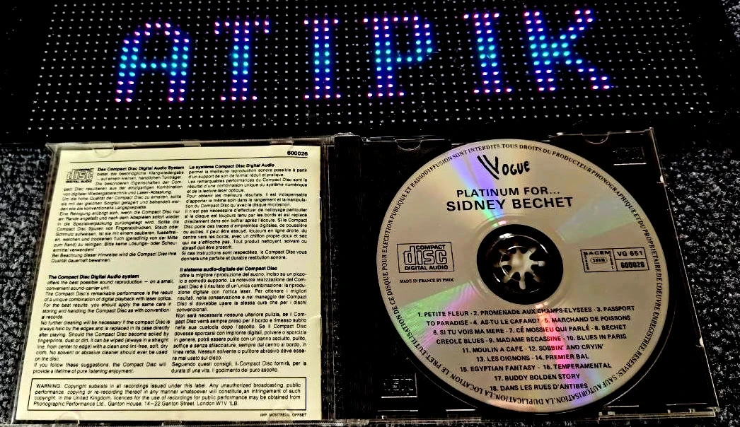 🎷 Cd Sidney Bechet  - Platinum Para 18 Títulos Cultes Petite Fleur 🎺 – photo 3